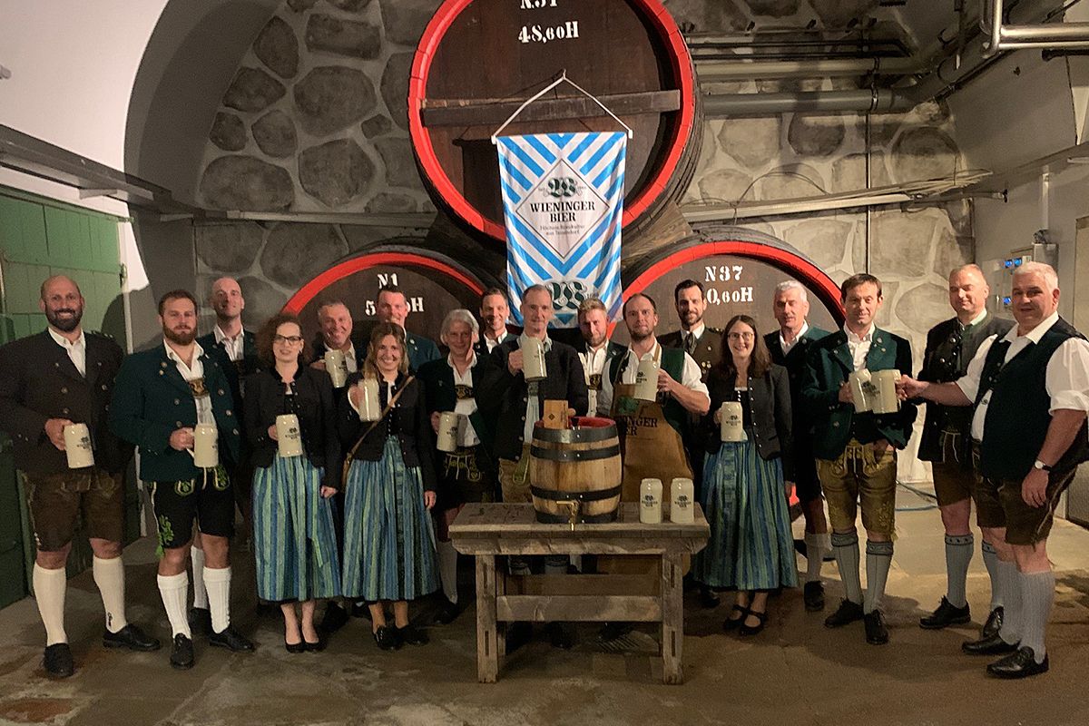 Bierprobe bei der Brauerei Wieninger